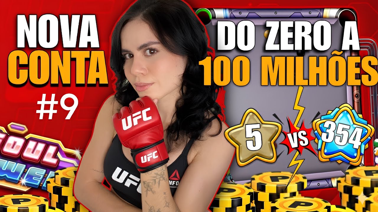 SUBINDO 100 MILHÕES DE FICHAS NOVA CONTA NO 8 BALL POOL 