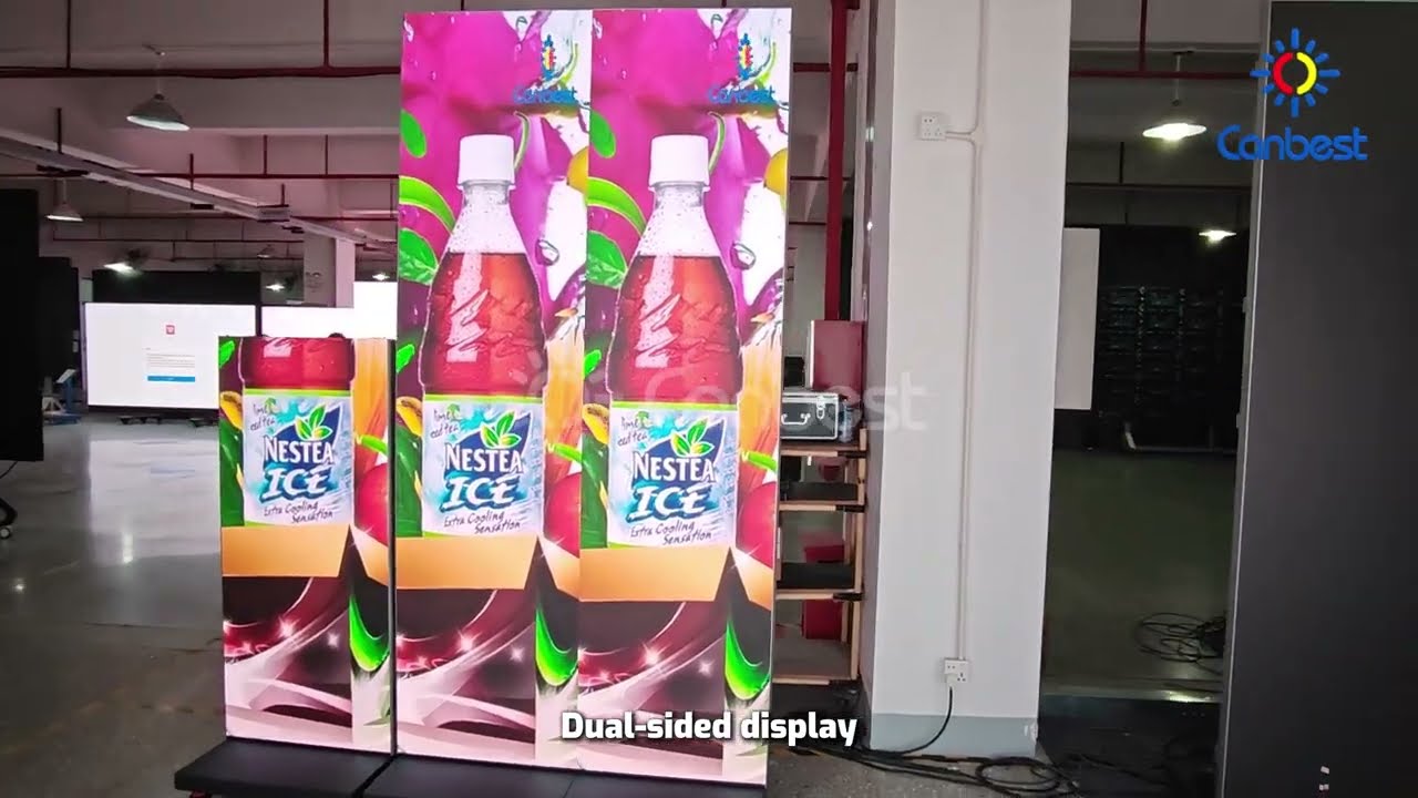 CANBEST CJ NEXT V2 Series: Digital Foldable LED Poster for Space-Saving Impact