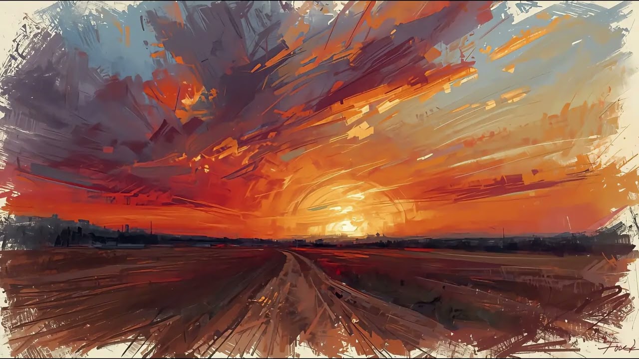 Calm Your Mind at Sunset 🌅 Relaxing Meditation with AI Visuals