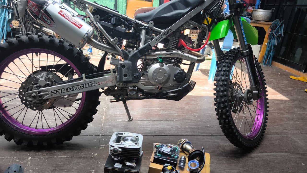 ชุดคิด 63 มิล klx140g. จาก140เป็น170cc. จัดไปครับ ตึงๆ แบบเนียนๆ