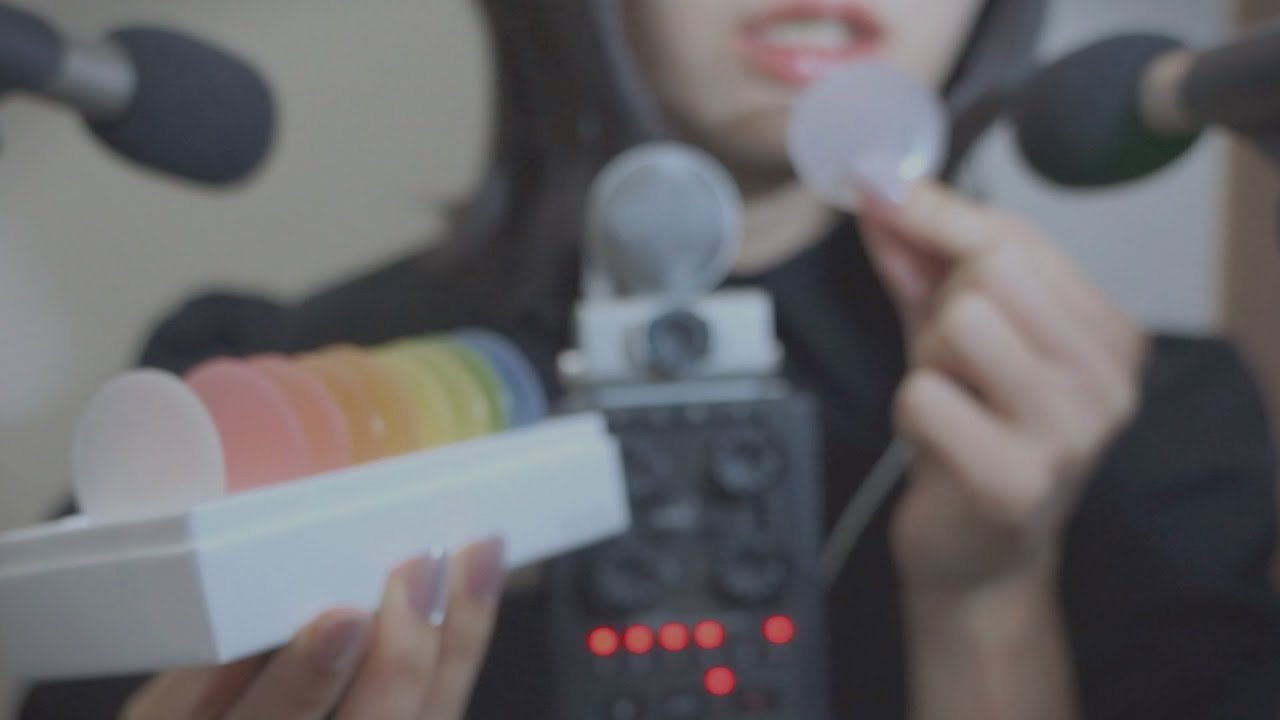 [咀嚼音] 極薄パリパリの琥珀糖『みずのいろ』を食べる [ASMR]