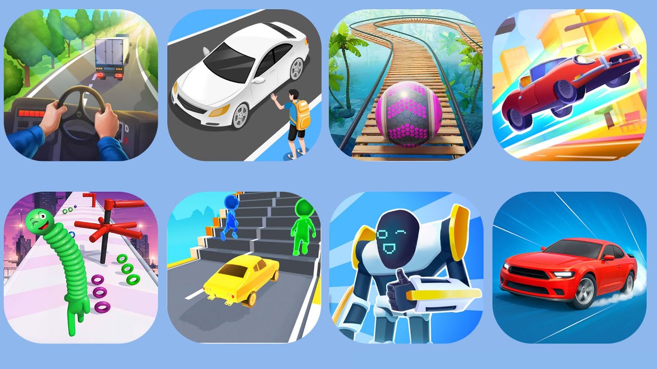 Vehicle Masters,Rollance,Ramp Racing 3D,Pick Me Up 3D,Shape-Shifting,Mechangelion,Double Drift!...