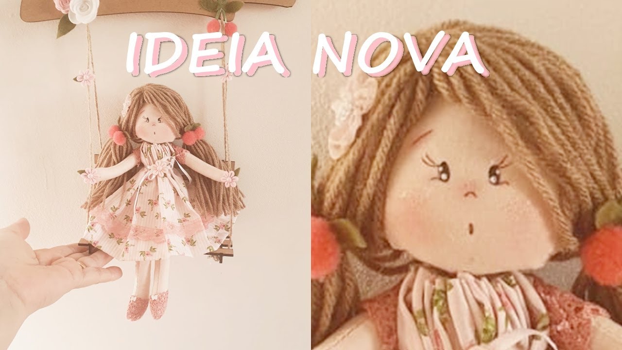 BONECA NO BALANÇO - FACIL RAPIDO DE FAZER GASTANDO POUCO VOCE LUCRA MUITO DIY PRA GANHAR DINHEIRO