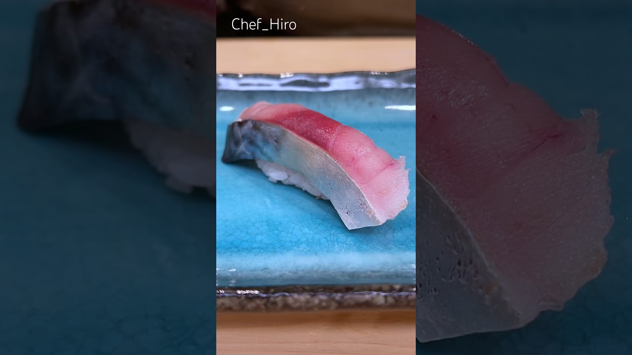 【Saba】🇯🇵 Mackerel Nigiri🍣🐟 #shorts