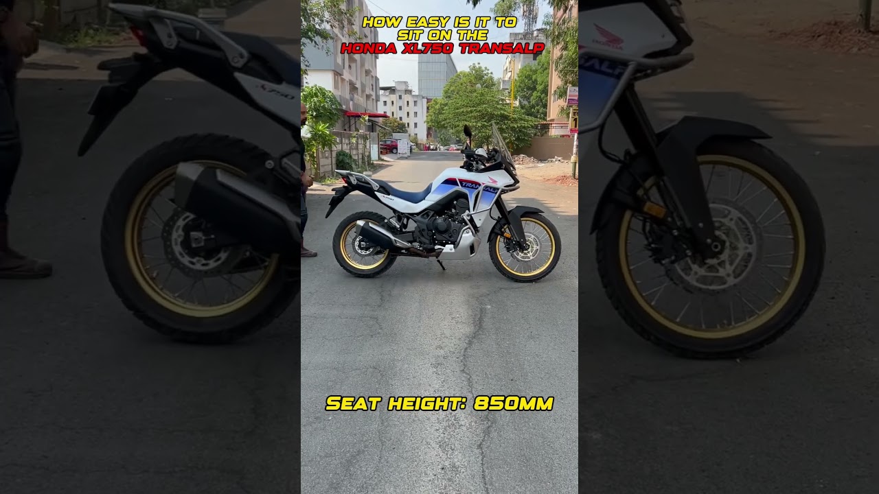 How easy is it to seat on Honda XL750 Transalp?