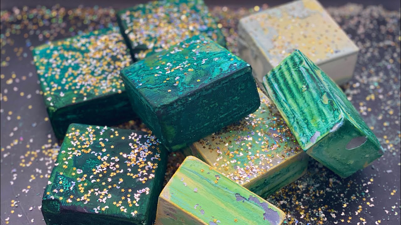 Dyed Crunchy & Firm Mute Gym Chalk | Satisfying | Dyed Gym Chalk | Relaxing | Sleep Aid | Gym Chalk