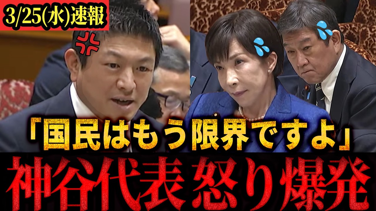 【速報】「いつまで検討してるんですか！！？」参政党 神谷代表高市内閣に鋭く斬り込む！#参政党 #神谷宗幣 #国会