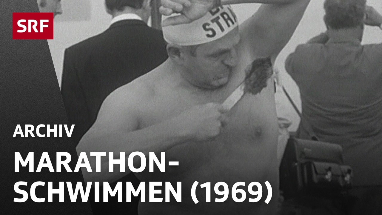 Marathonschwimmen (1969) | Freiwasserschwimmen Rapperswil - Zürich | SRF Archiv