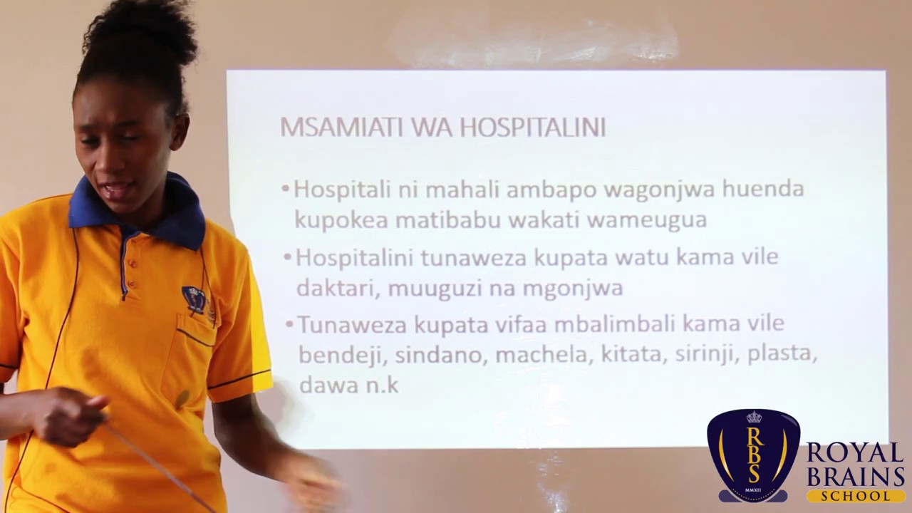 CLASS 5 (KISW) - MSAMIATI WA HOSPITALI