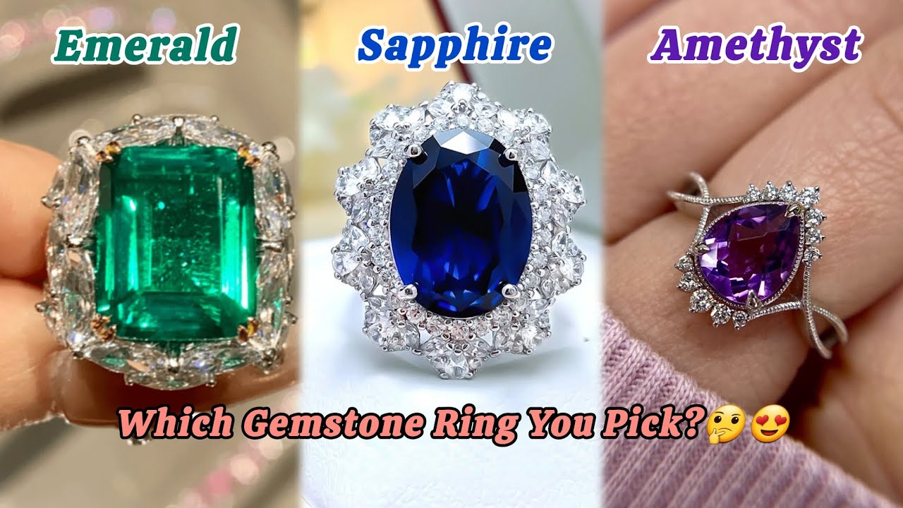 Pick Only ONE Gemstone Engagement Ring💍 