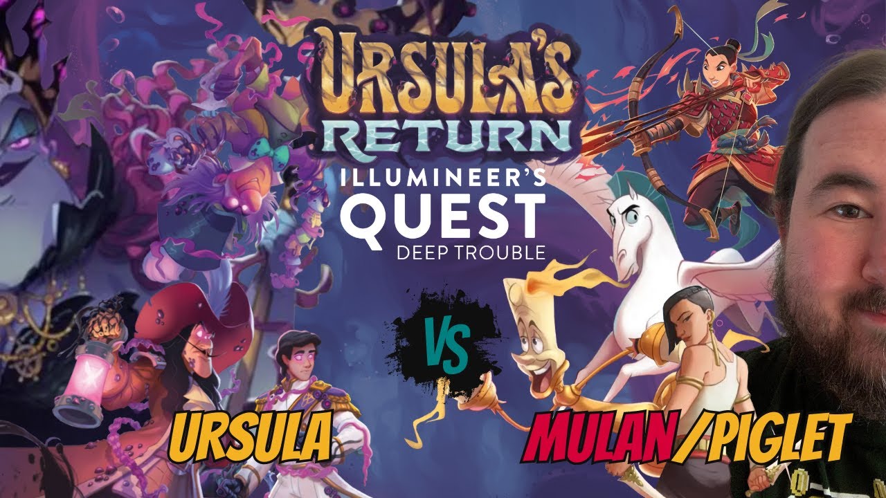 Illumineer's Quest: Deep Trouble Mulan/Piglet Gameplay - Ursula's Return - Disney Lorcana