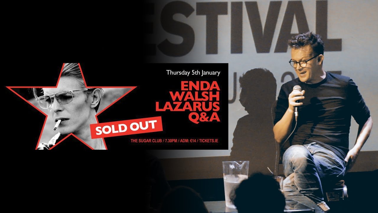 An Evening with Enda Walsh Q&A - The Sugar Club Dublin - Dublin Bowie Festival 2017