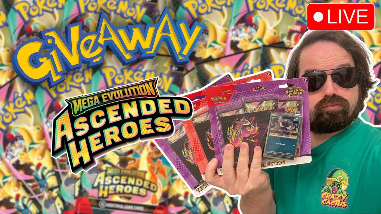 LIVE Ascended Heroes, Black Bolt, White Flare Pack Battles + Giveaway