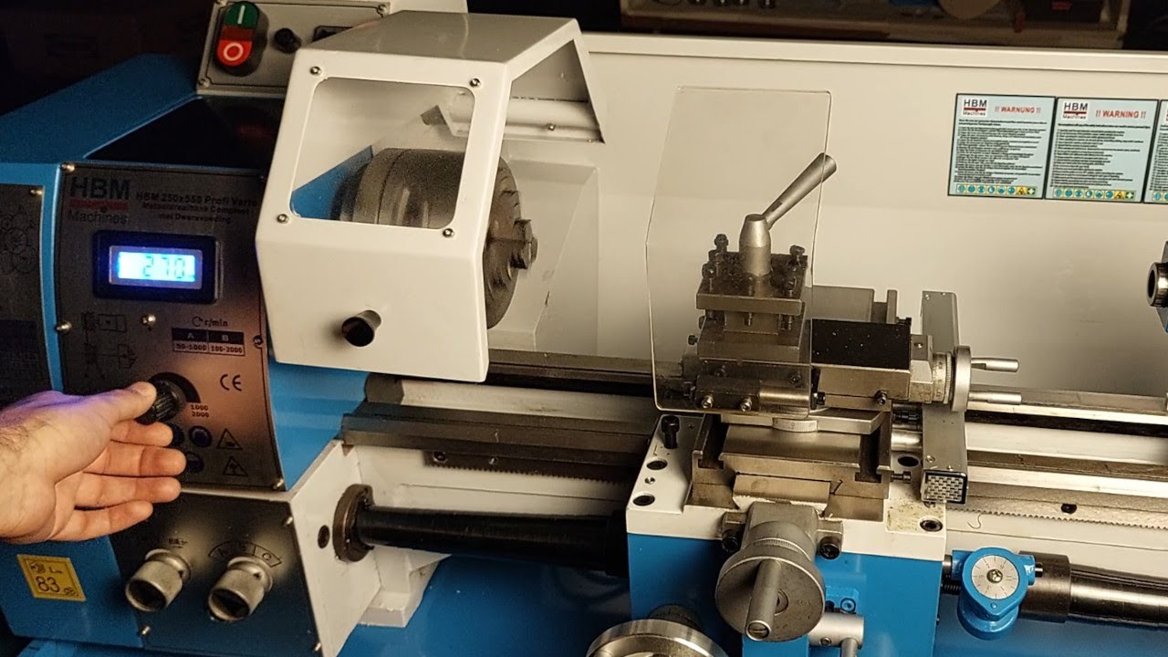 New HBM 250 x 550 metal lathe: Unboxing and Dismantling