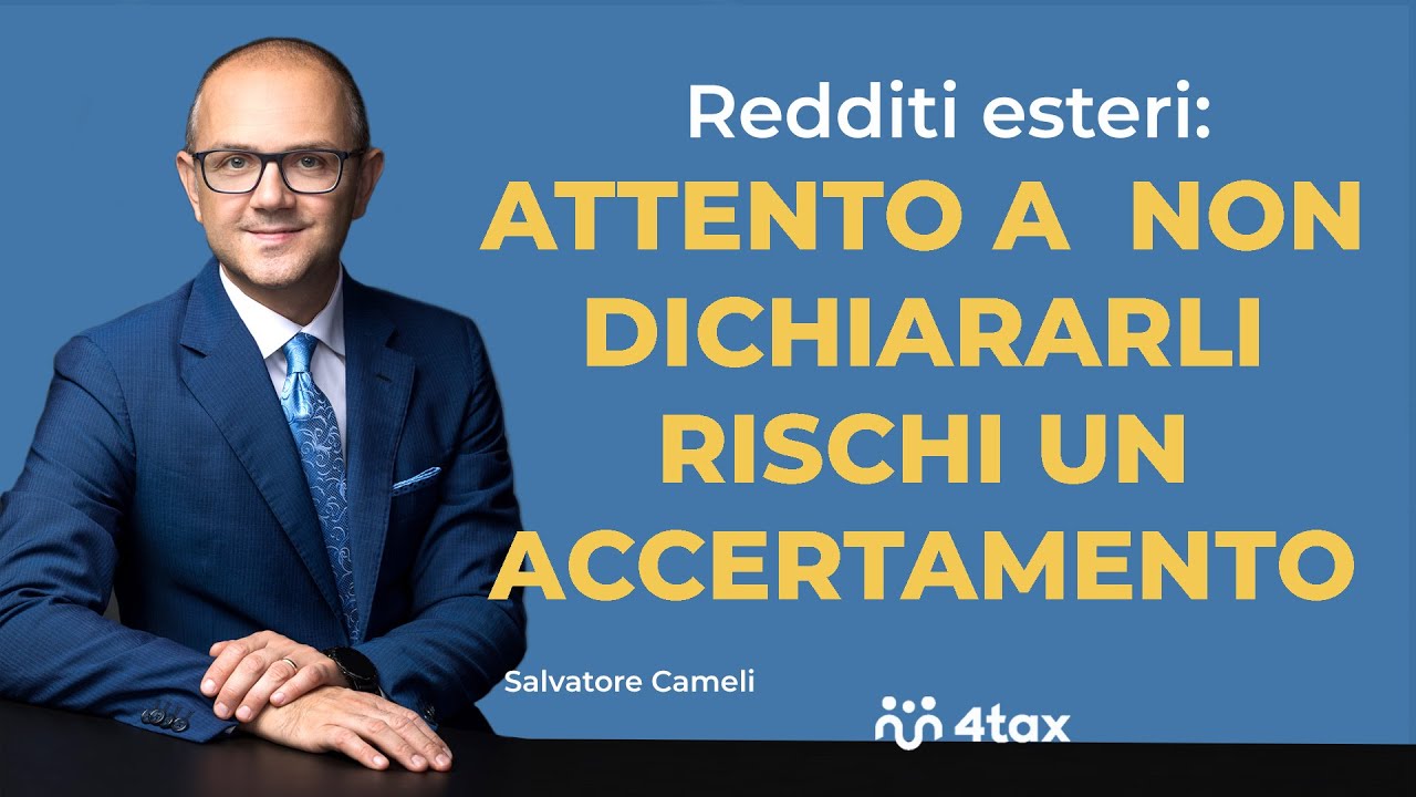 Redditi esteri? ATTENTO A NON DICHIARARLI!