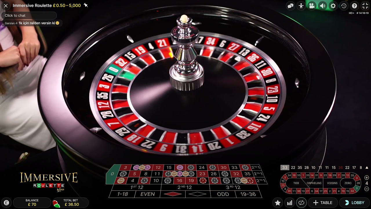 Immersive roulette VS £100