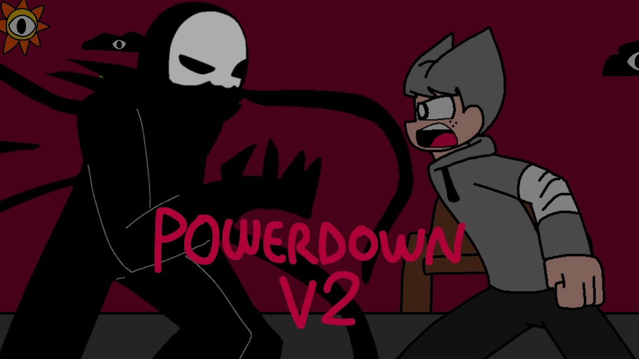 Powerdown v2 but black and gray (sprunki h,s) sings it
