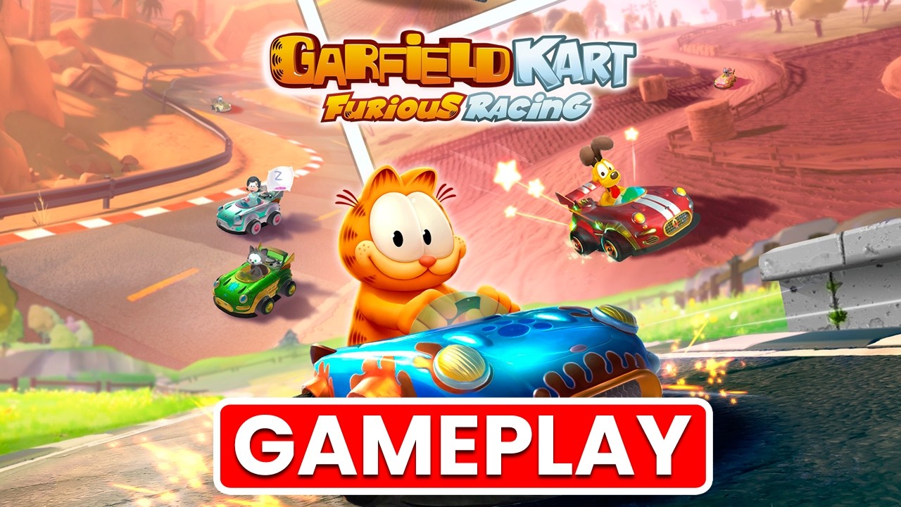 Garfield Kart Furious Racing (Gameplay) PS4 / Xbox One