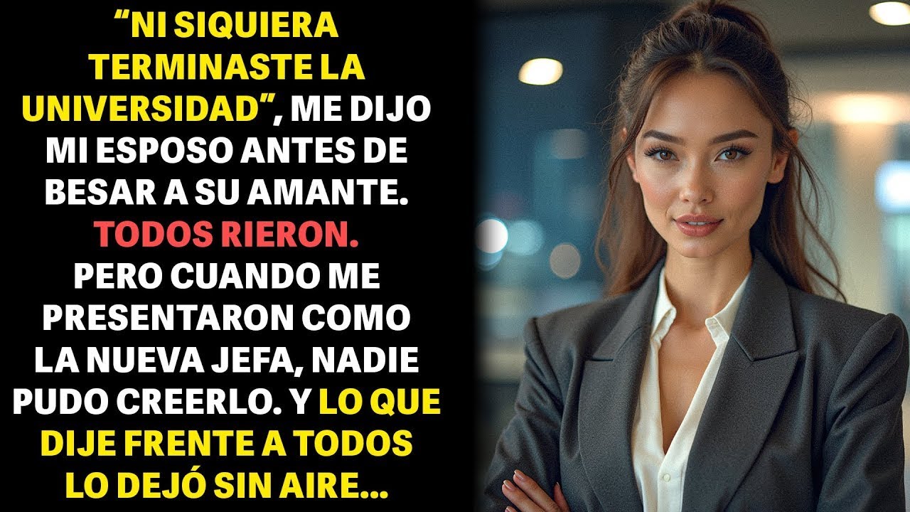 'NI SIQUIERA TERMINASTE LA UNIVERSIDAD', ME DIJO MI ESPOSO ANTES DE BESAR A SU AMANTE