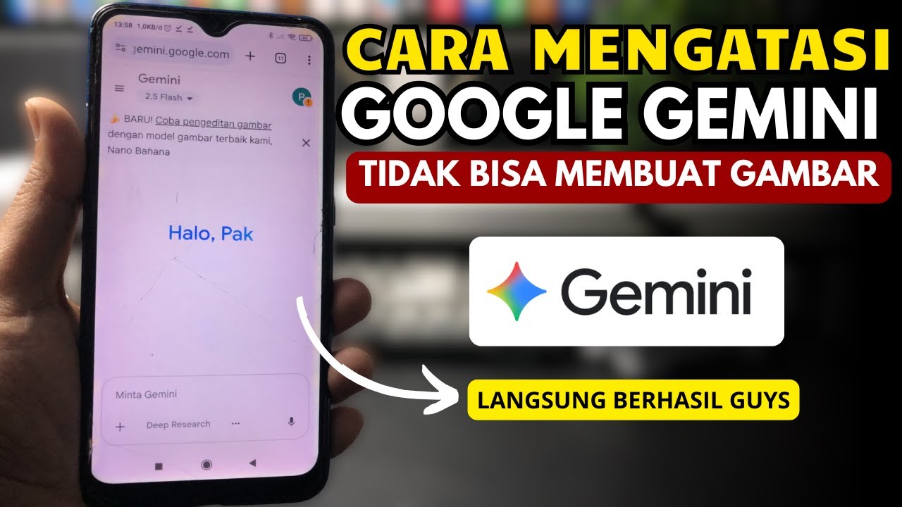 Cara Mengatasi Gemini Tidak Bisa Membuat Gambar | Kenapa Gemini AI Tidak Bisa Edit Foto?