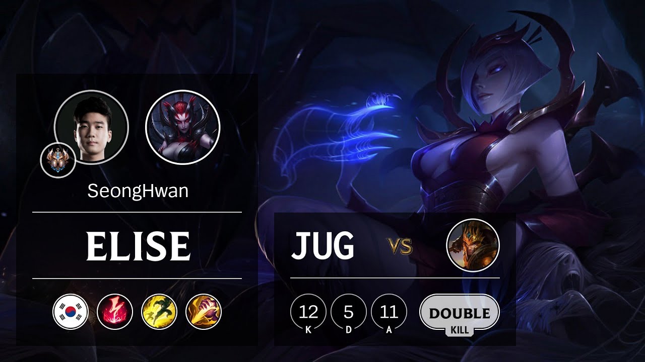 Elise Jungle vs Jarvan IV - KR Challenger Patch 9.17