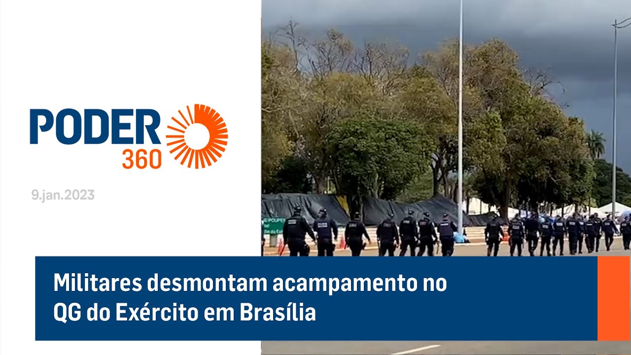 Militares desmontam acampamento no QG do Exército em Brasília