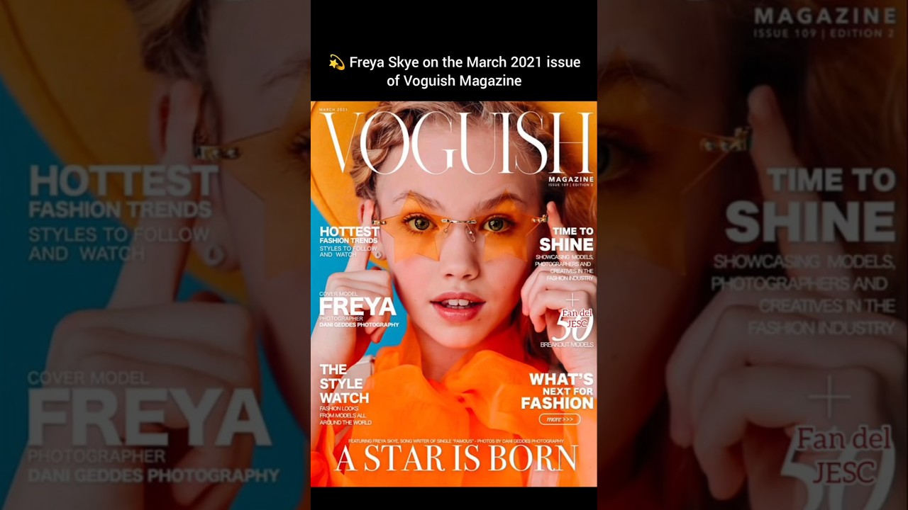 Freya Skye on the March 2021 issue of Voguish Magazine