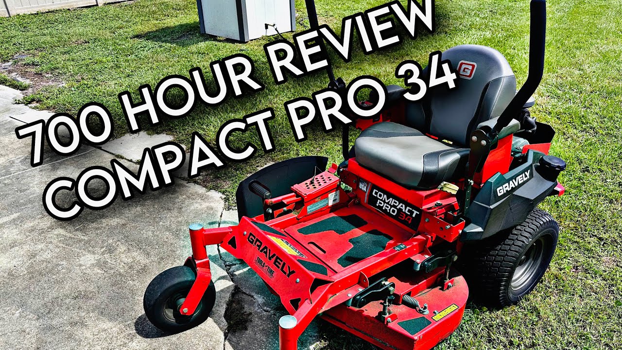 Gravely Compact Pro 34 Mower Update 700 Hours