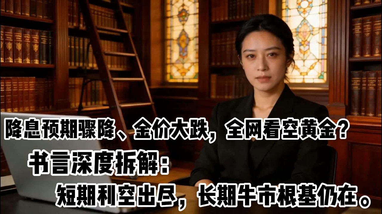 降息预期骤降、金价大跌，全网看空黄金？书言深度拆解：短期利空出尽，长期牛市根基仍在。#黄金 #金价 #美国CPI #零距离看懂财经 #投资 #财经 #美股#美联储