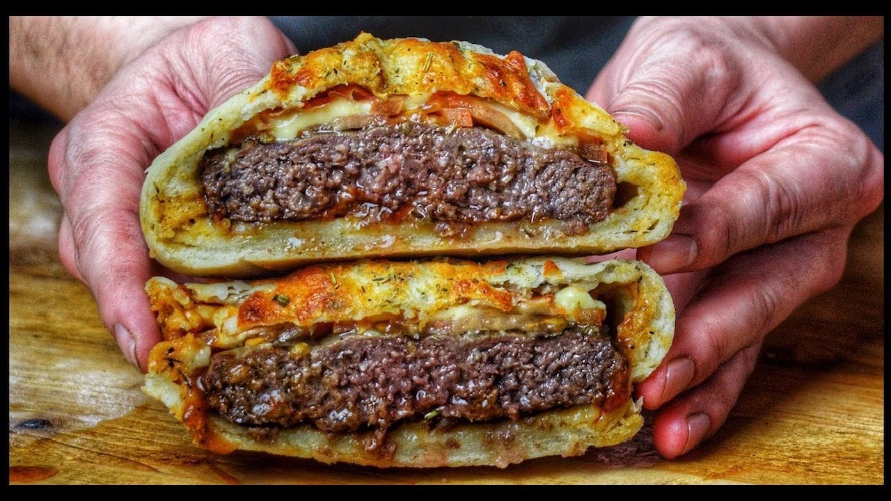 PIZZA CALZONE BURGER - deutsches Grill- und BBQ-Rezept - 0815BBQ