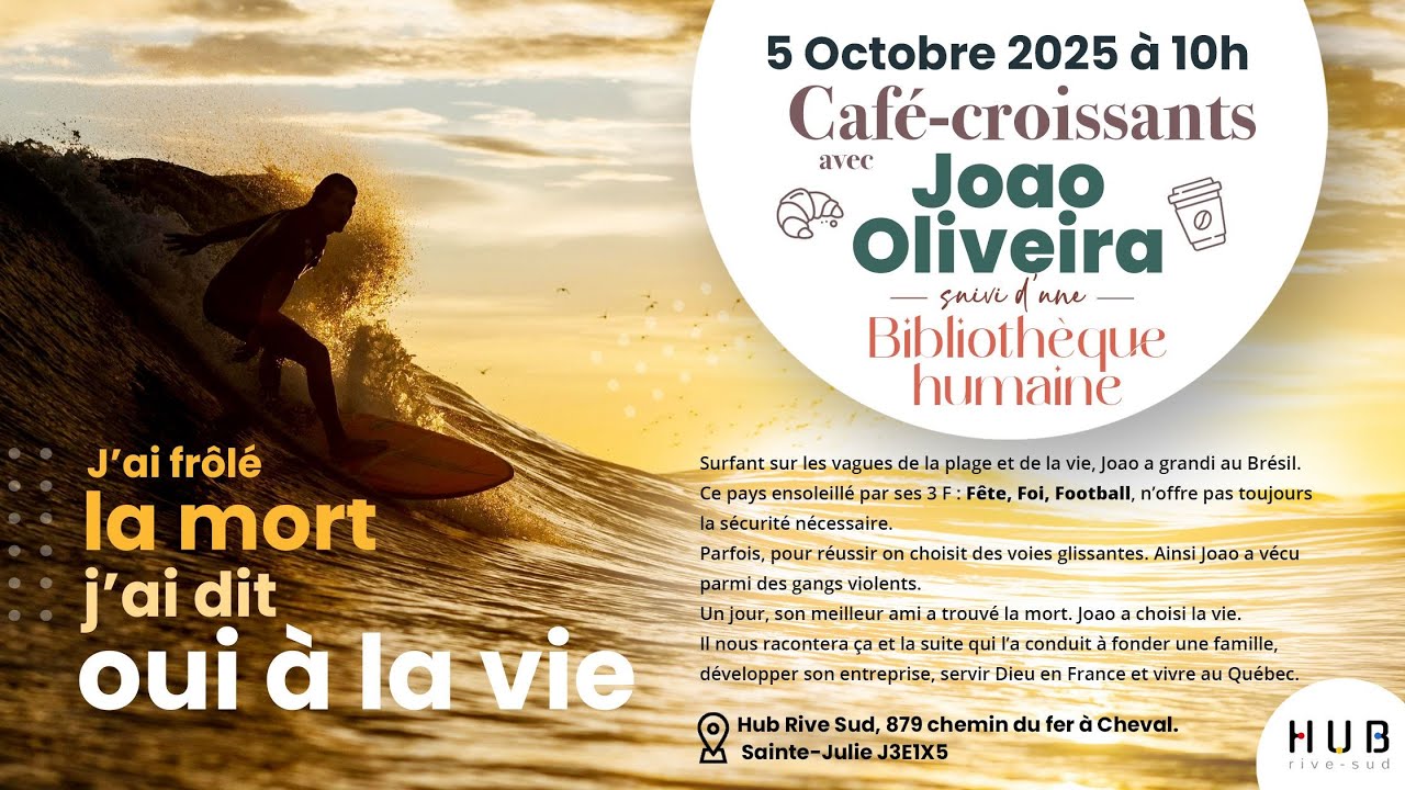 J'ai frôlé la mort j'ai dit oui à la vie - Joao Oliveira - 5 octobre 2025