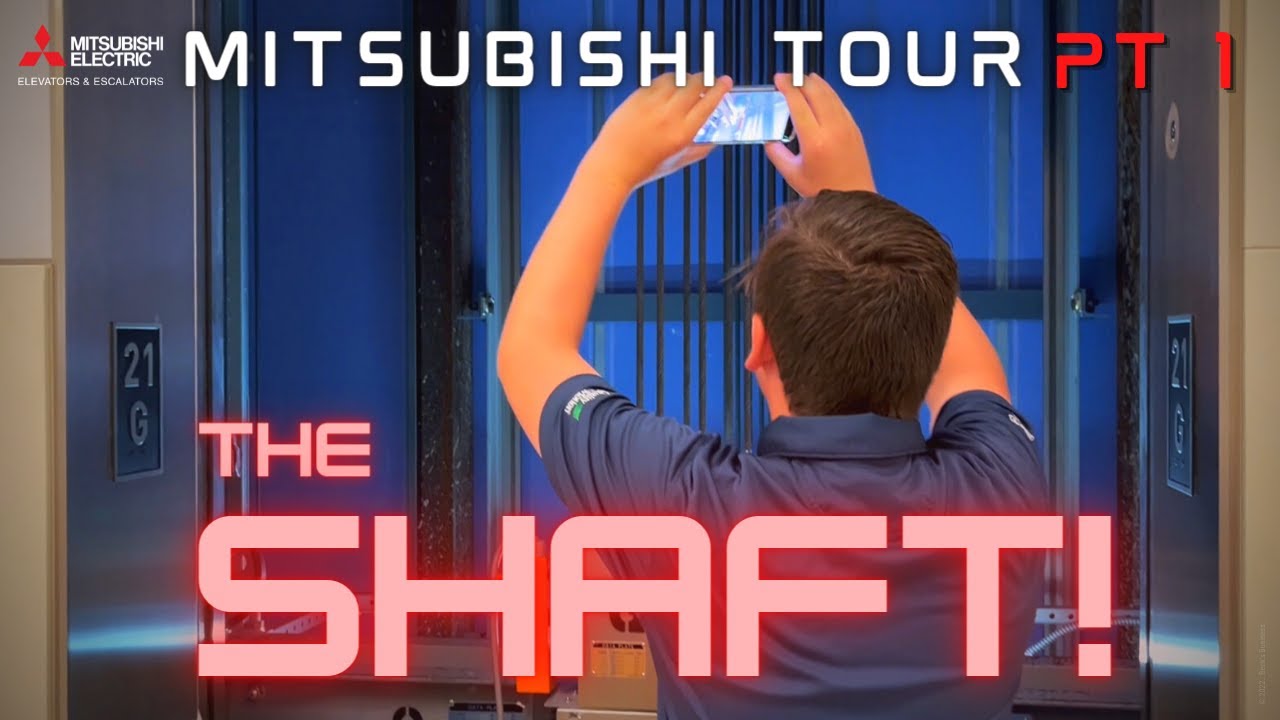 AN INSIDE LOOK AT AN ELEVATOR SHAFT, COURTESY OF MITSUBISHI ELEVATORS.