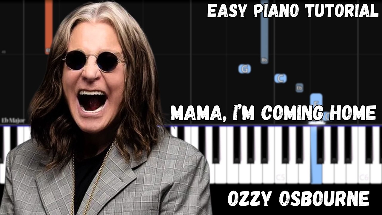 Ozzy Osbourne - Mama, I'm Coming Home (Easy Piano Tutorial)