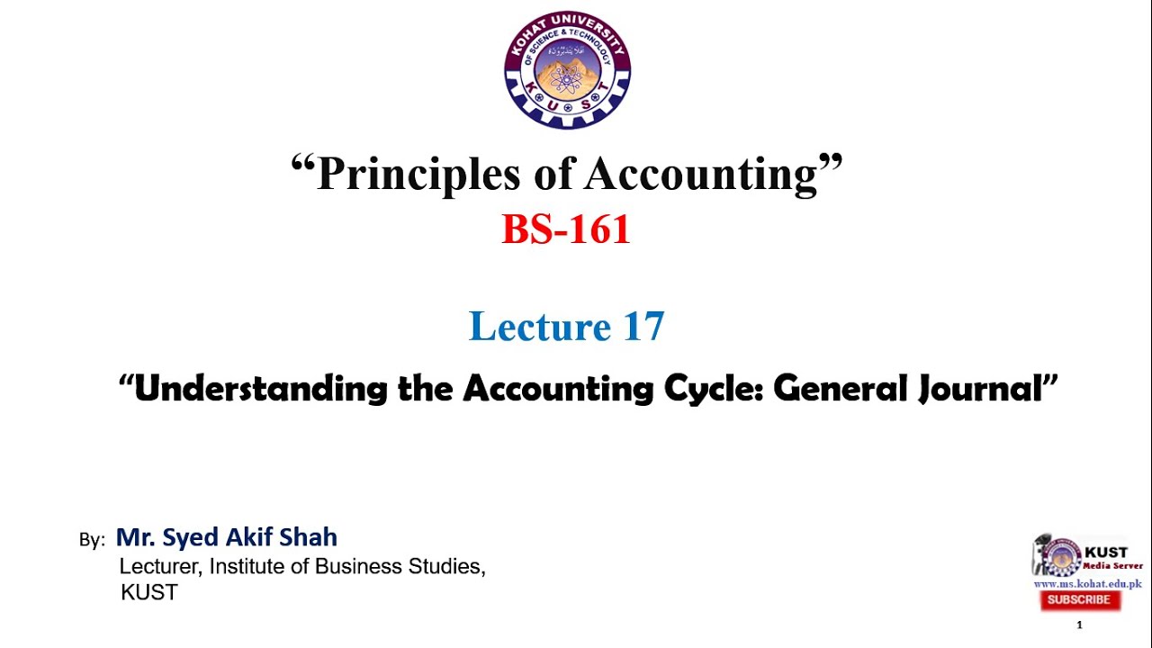 Accounting Cycle: General Journal