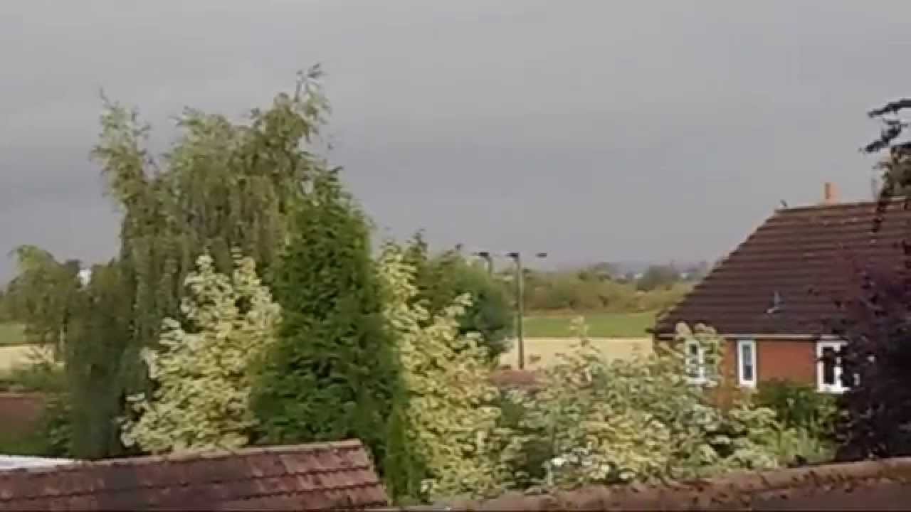 Lightning and thunderstorm, North Yorkshire, 19 July 2014