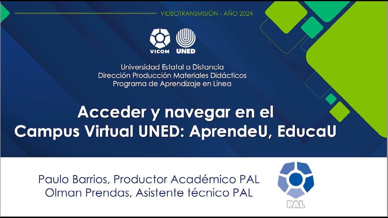 Acceder y navegar en el Campus Virtual Uned: AprendeU, EducaU