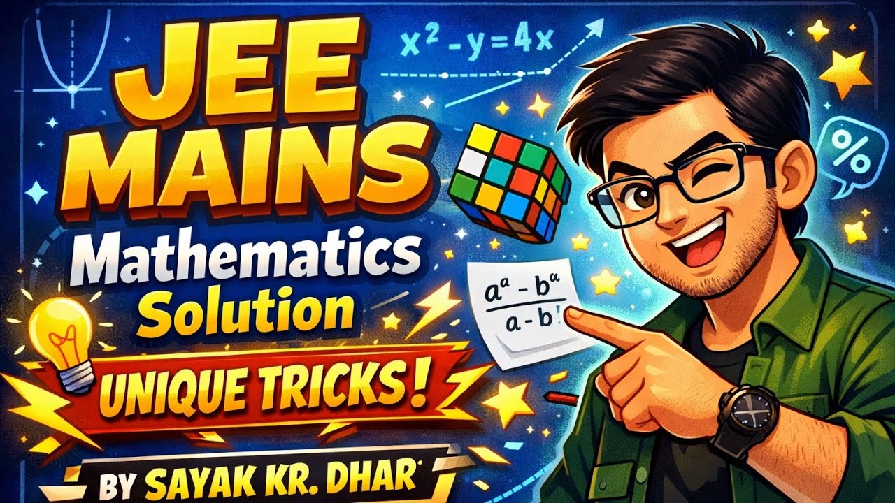 JEE MAINS Mathematics Solution | Unique Tricks #maths #jeemains #problemsolving #previousyear #trick