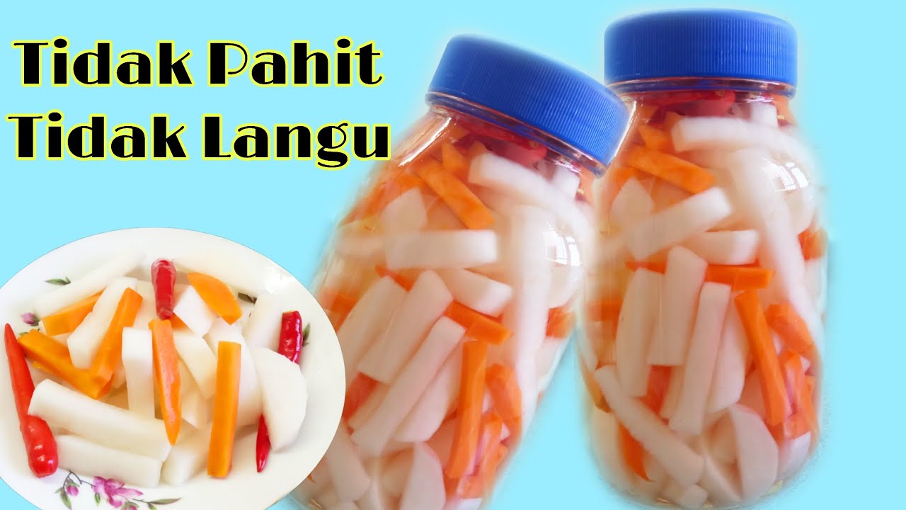 RESEP ACAR LOBAK PUTIH WORTEL TIDAK PAHIT DAN TIDAK LANGU || PICKLED RADISH RECIPE  @humairaharyu