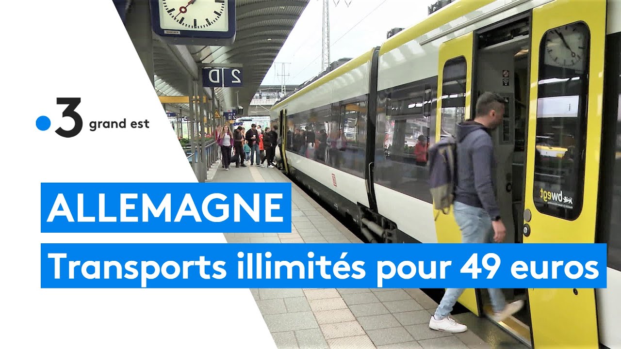 Les transports publics régionaux allemands sont accessibles en illimité pour 49 euros par mois