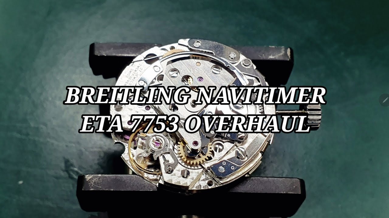[명품시계수리] 브라이틀링 네비타이머 eta7753 오버홀 (breitling navitimer watch restoration eta7753 overhaul)