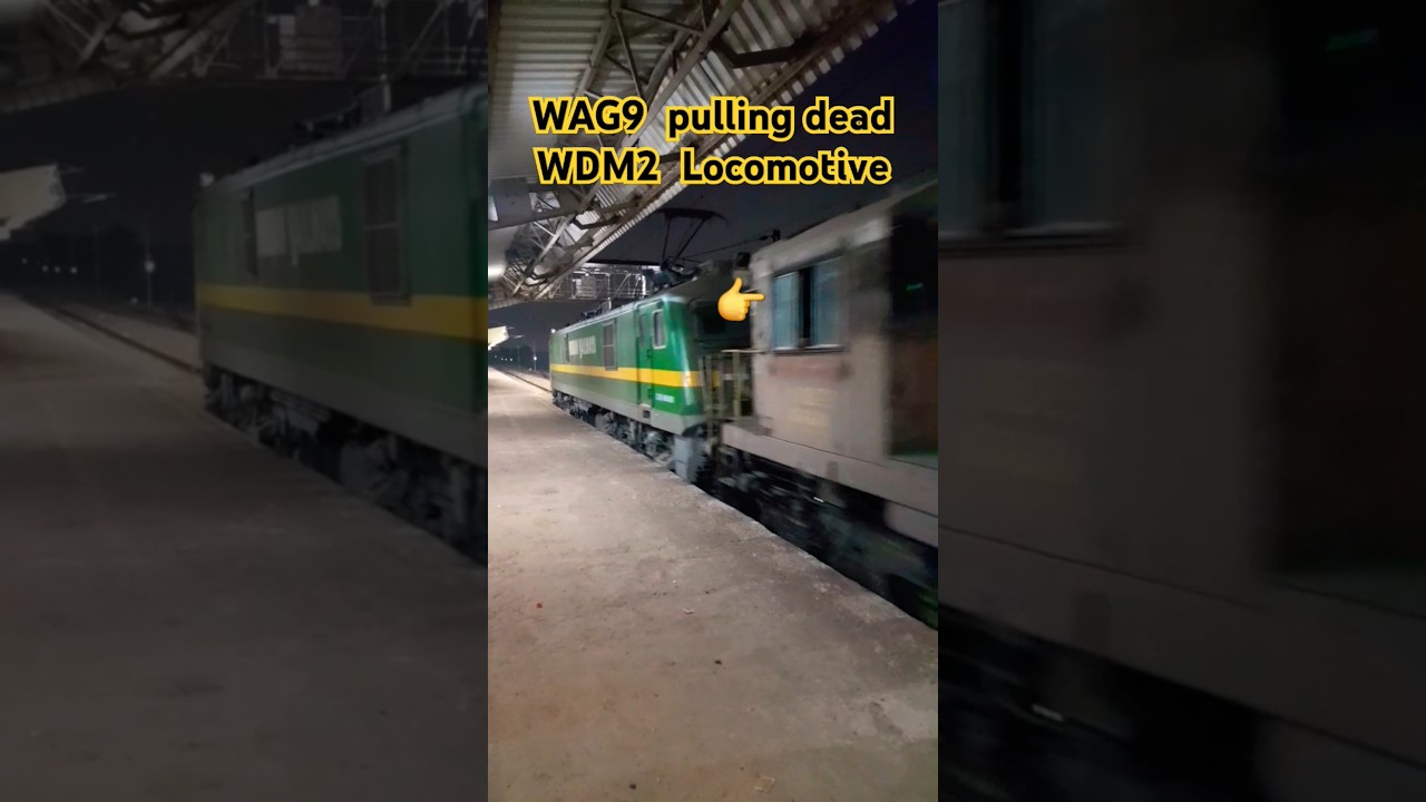 WAG-9 Pulling Dead WDM2 Locomotive. Please Subscribe to reach 3K Subscribers.