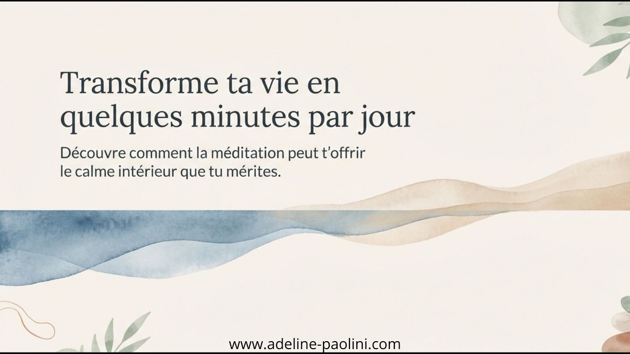 Transforme ta Vie en Quelques Minutes par Jour : Les Bienfaits de la Méditation