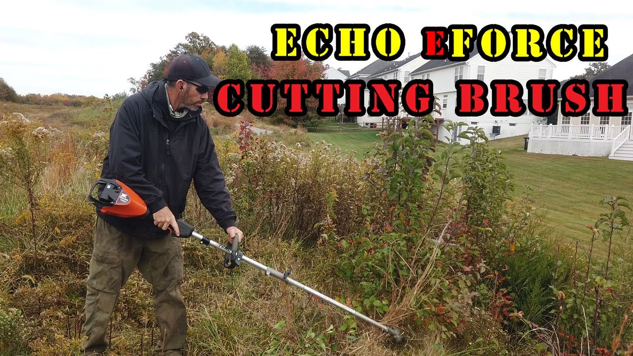 Echo eForce 2600 and 2100 using the brush blade