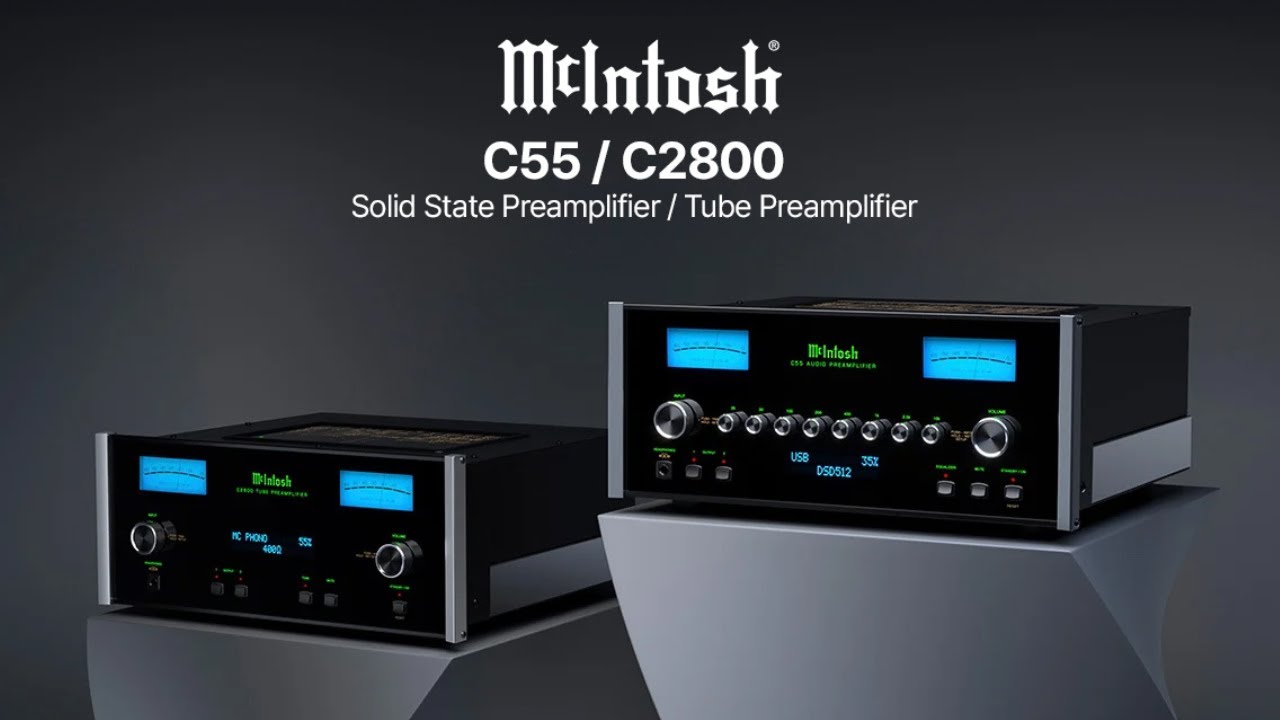 뭐가 달라진 거지? 매킨토시의 신형 프리앰프 MCINTOSH C55, C2800 2종 리뷰 및 청음 영상