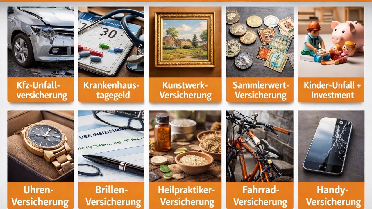 Zehn ￼Versicherungen die nicht notwendig sind