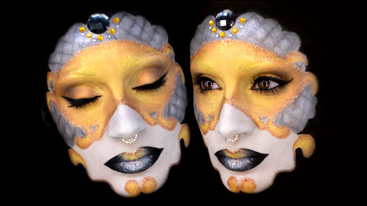 Máscara veneciana, Maquillaje Carnaval / Masquerade Ball, Venetian Mask Carnival Makeup