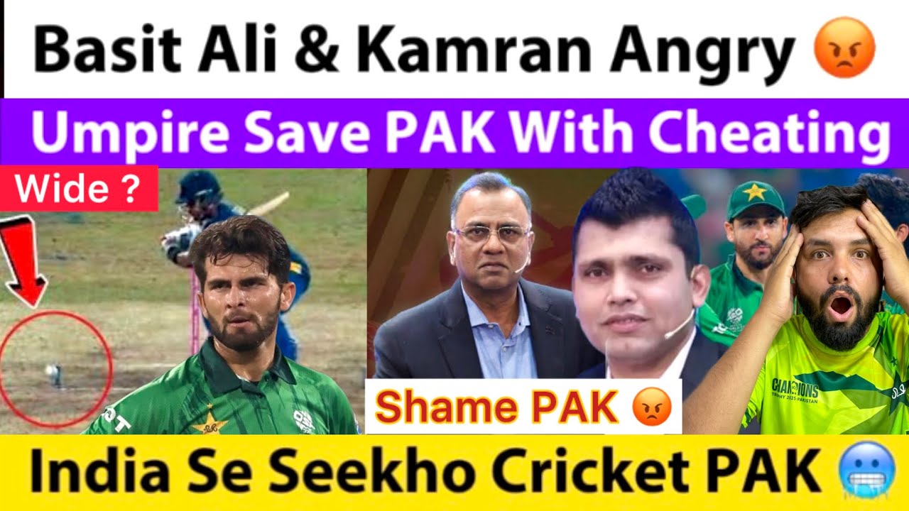 Basit Ali & Kamran Angry Umpire Save Pakistan With Wide Ball Of Shaheen Vs SL | India Se Seekho |