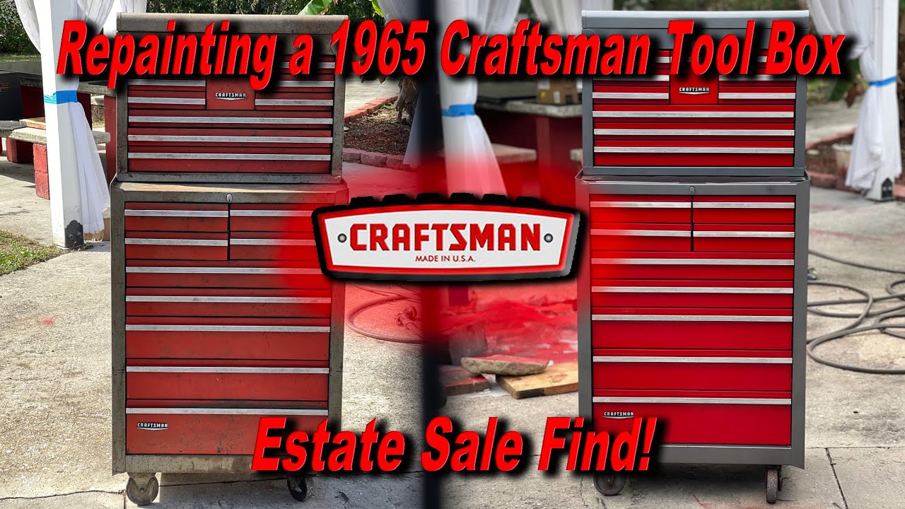 Painting a CraftsmanTool Box Combo from an Estate Sale