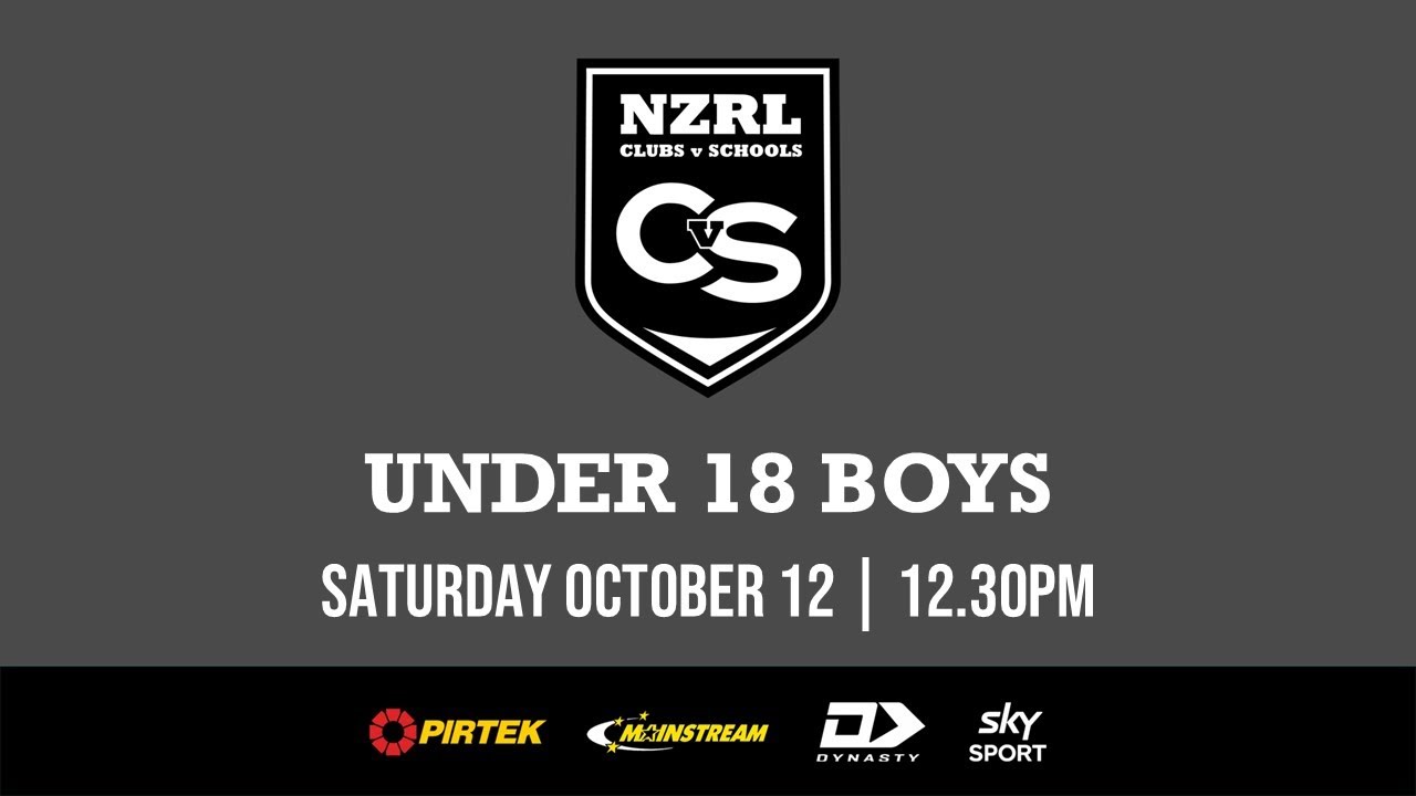 Under 18 Boys | New Zealand 18s Schools v New Zealand 18s Clubs