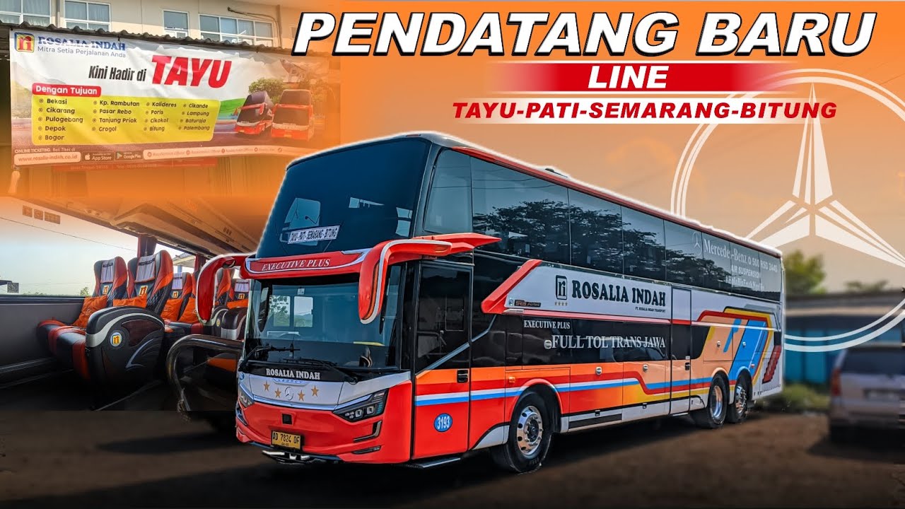 PERDANA LANGSUNG DI KASIH UNIT PREMIUM ‼️BUS ROSALIA INDAH BUKA LINE TAYU-PATI-SEMARANG-BITUNG 
